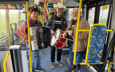 Festa no “busão”!